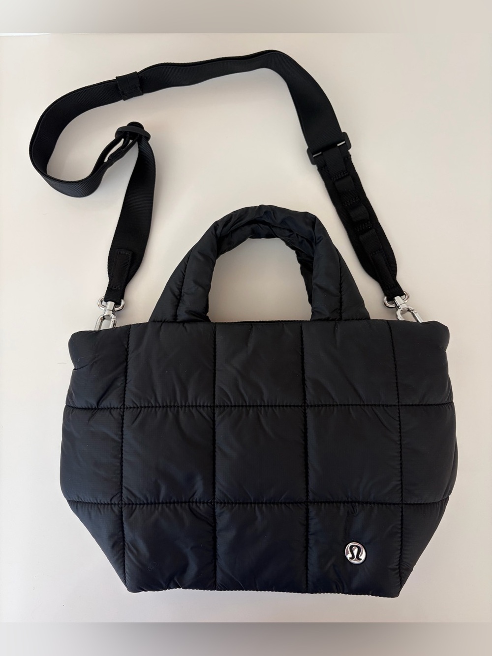 Lululemon Quilted Grid Crossbody Bag 5L Black